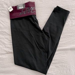 **NWT** PINK Folder Over Yoga Leggings